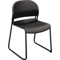Hon HON GuestStacker Series Chair - Charcoal - 4 Chairs per Carton 403112T